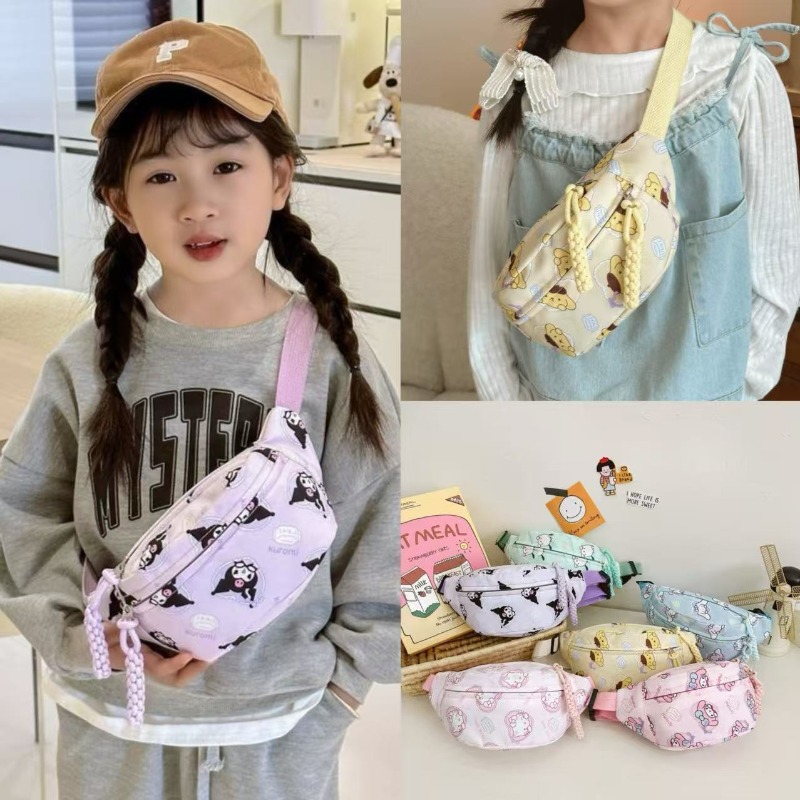 Kawaii Tech Accessories - Sevimli Kuromi Baskı Omuz Crossbody Çanta